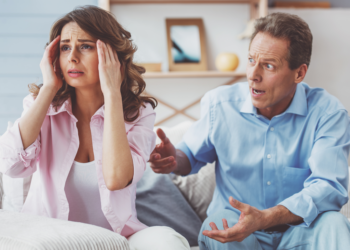 A wife reacts to the bad news of divorce.