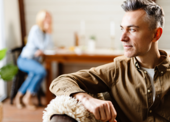 A covert narcissist brood over his next moves.