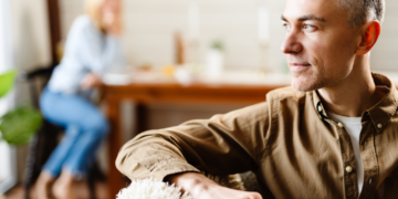 A covert narcissist brood over his next moves.