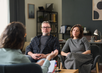 A mediator mediates between a couple.