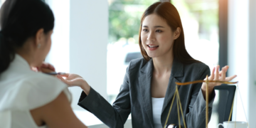 A mom seeks legal counsel during a divorce process.