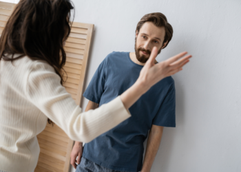 A husband mulls over reaction to his wife' actions.